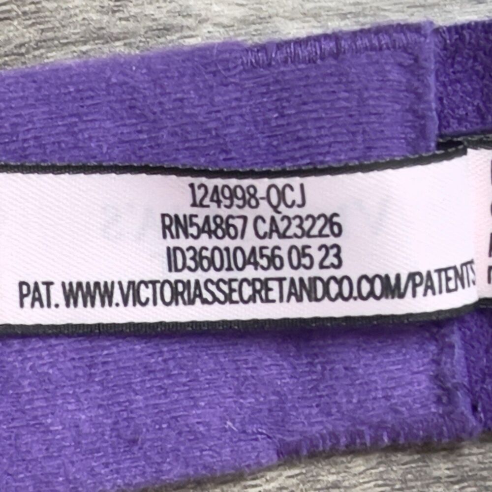 Victoria's Secret Dream Angels Bra Size 32DD Lined Demi Purple Floral Lace NWOT - Picture 8 of 10